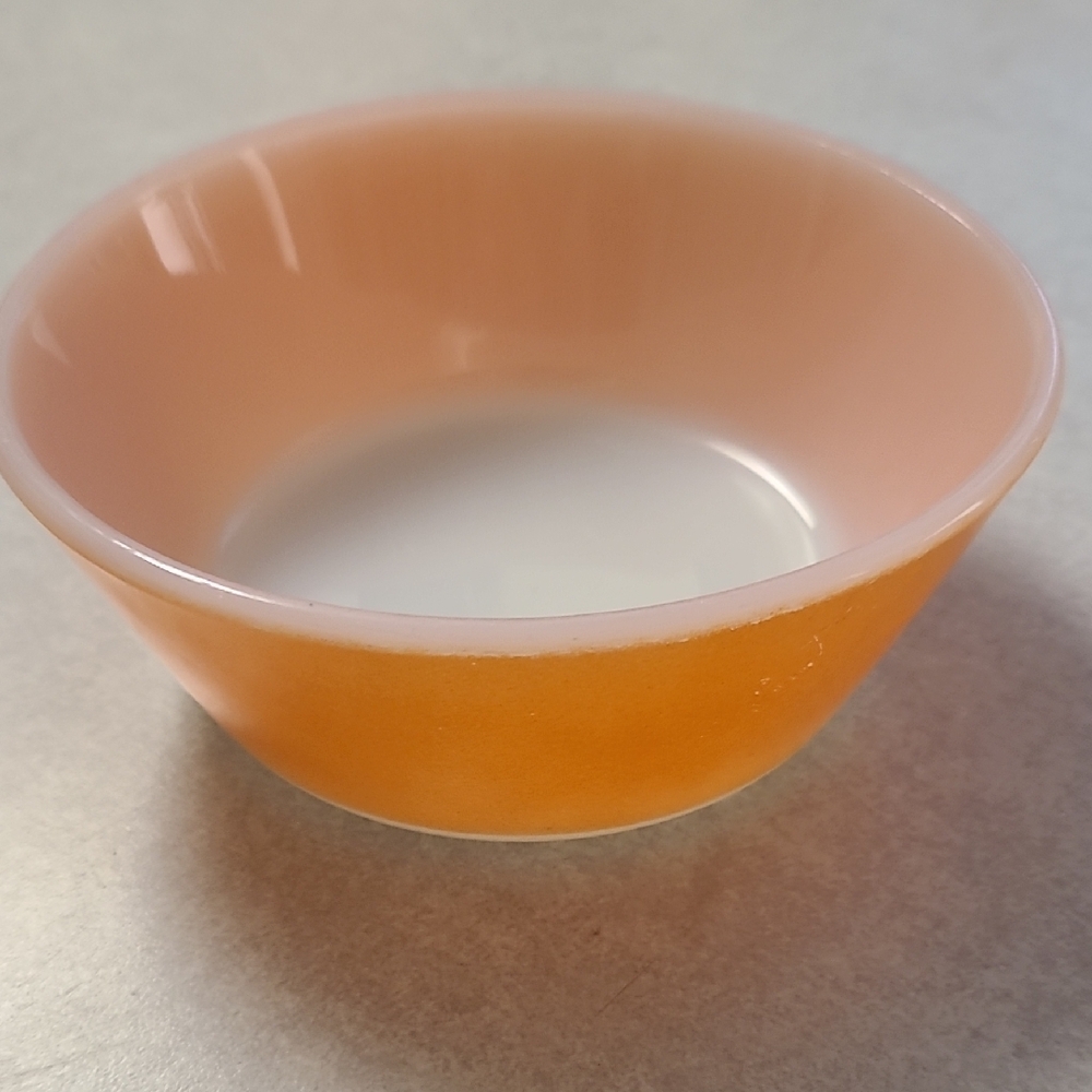 Vintage Orange and Cream Bowl - Picture 1 of 6
